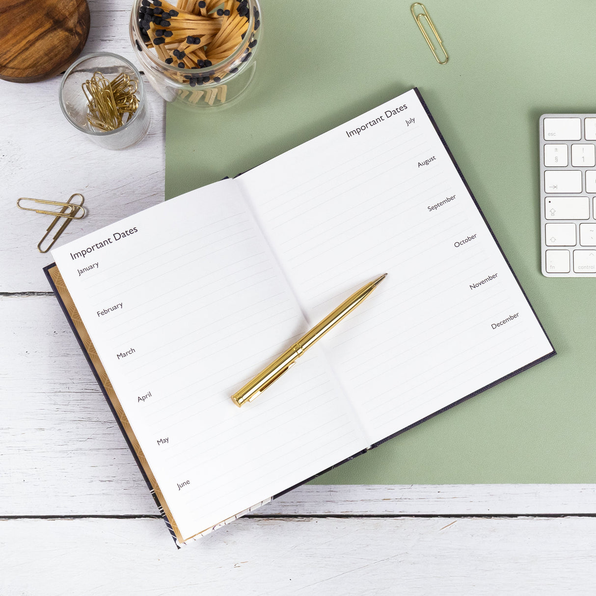 Claire Coxon Art Deco 2026 A5 Weekly Diary – Hardback Week-to-View Planner with Elegant Illustrations