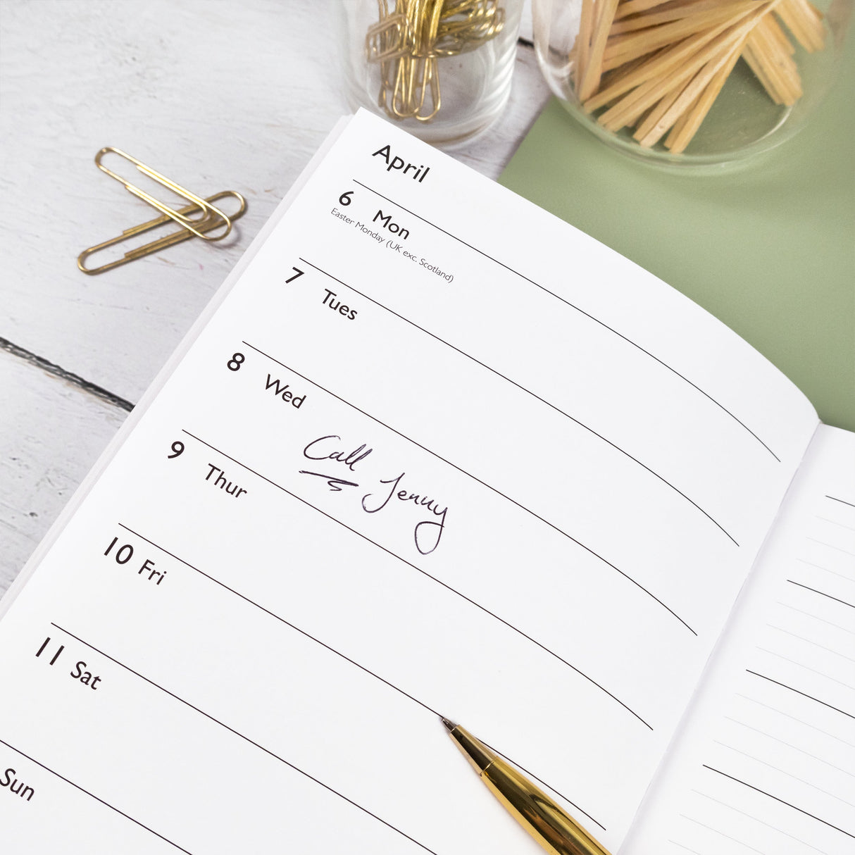 Claire Coxon Art Deco 2026 A5 Weekly Diary – Hardback Week-to-View Planner with Elegant Illustrations