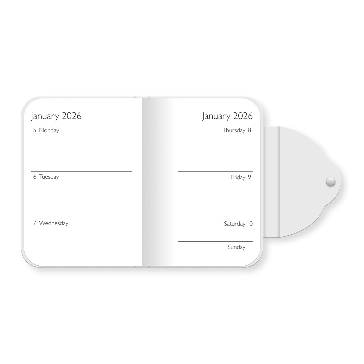 Claire Coxon Art Deco 2026 Mini Weekly Diary