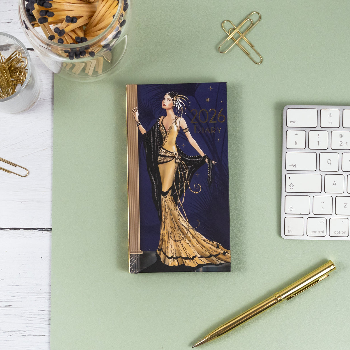 Claire Coxon Art Deco 2026 Slim Weekly Diary