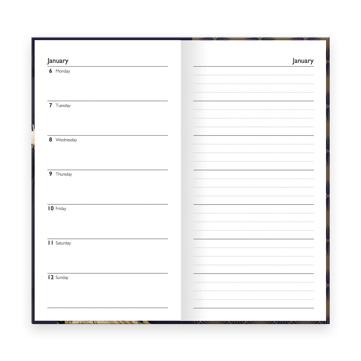 Claire Coxon Art Deco 2026 Slim Weekly Diary