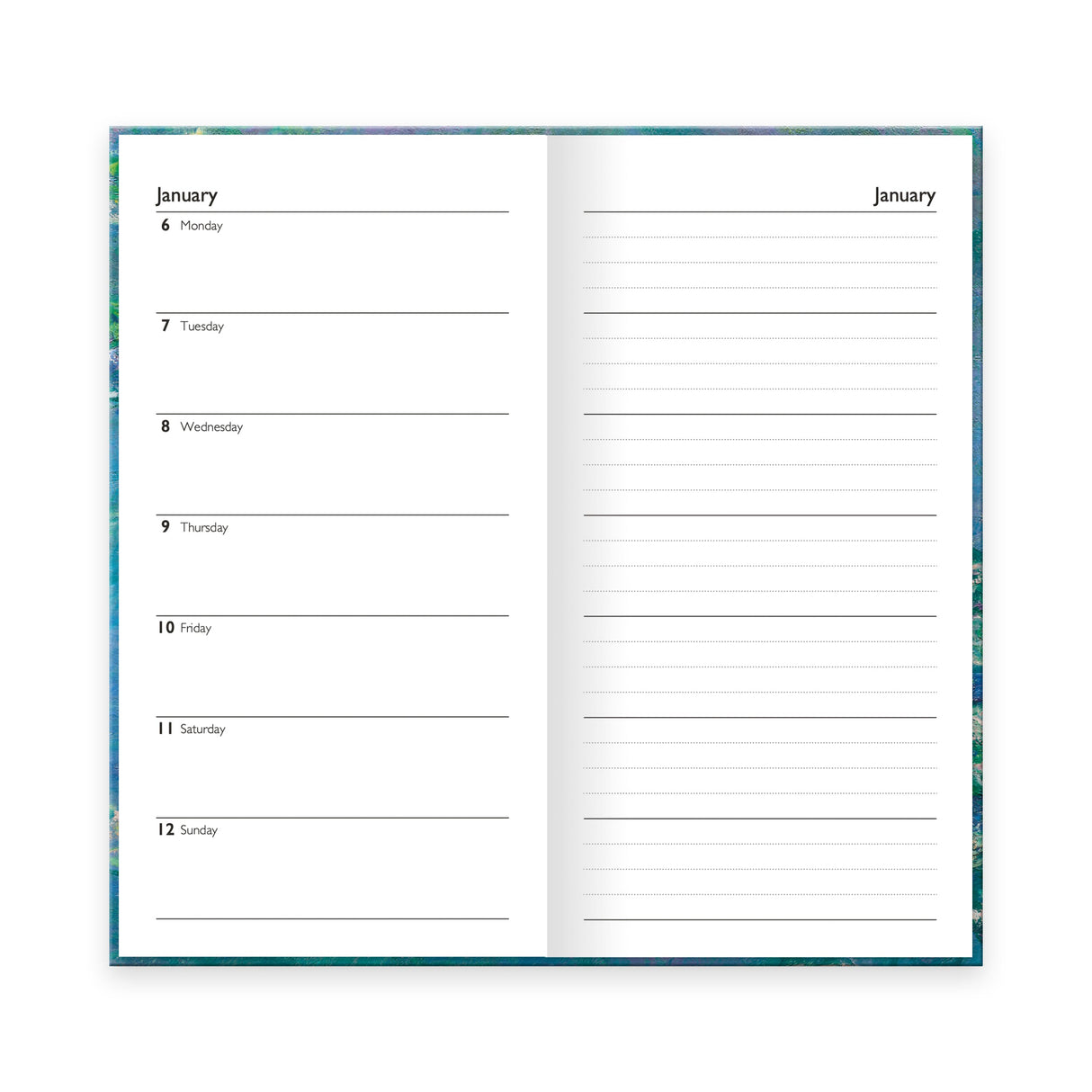 Fine Art 2026 Slim Weekly Diary