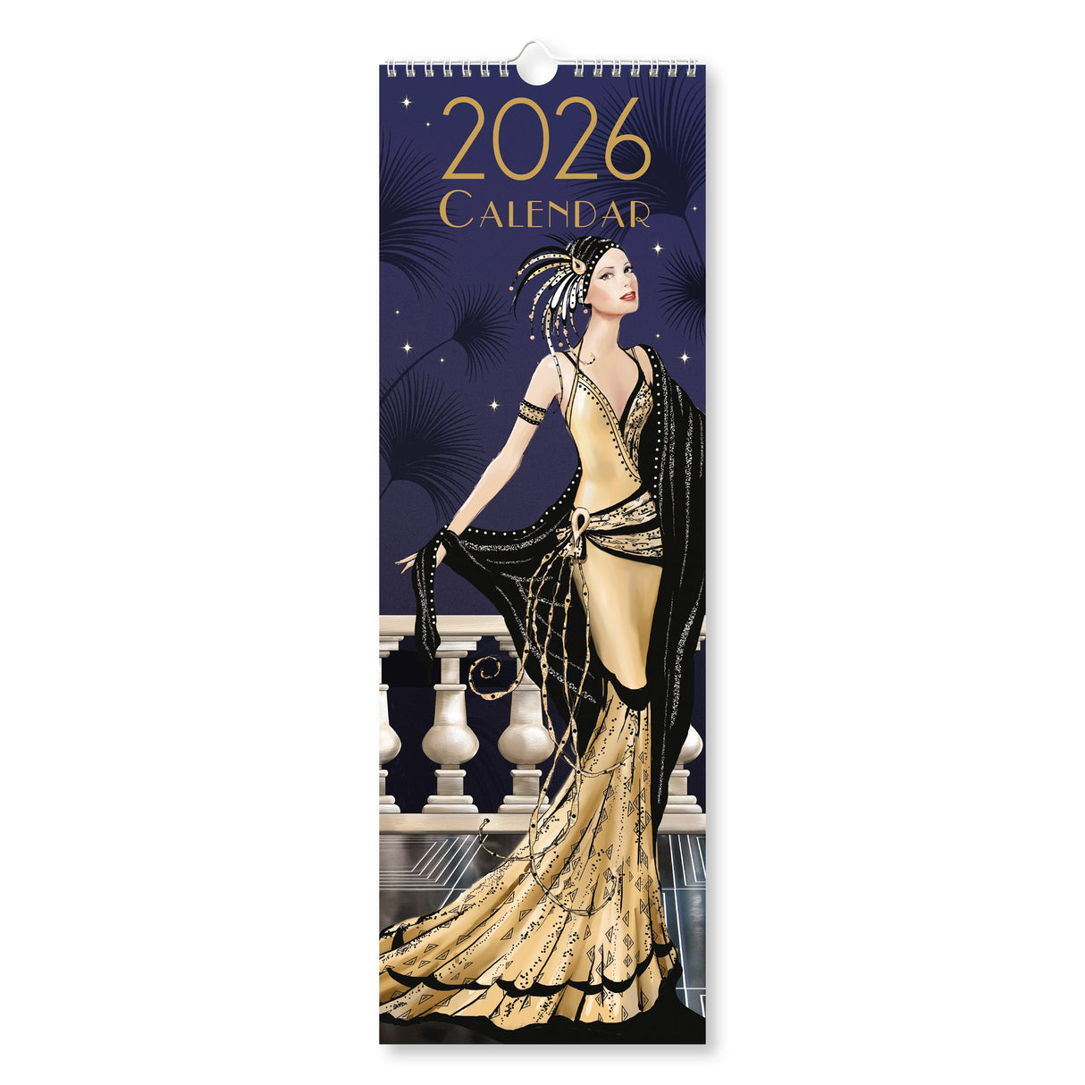 Claire Coxon Art Deco 2026 Slim Wall Calendar