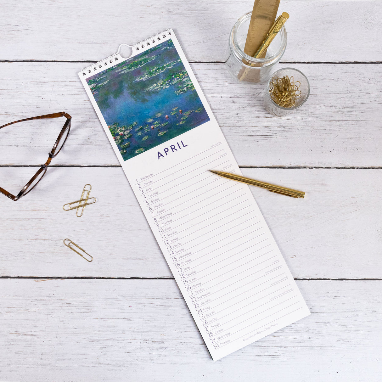 Fine Art 2026 Slim Wall Calendar