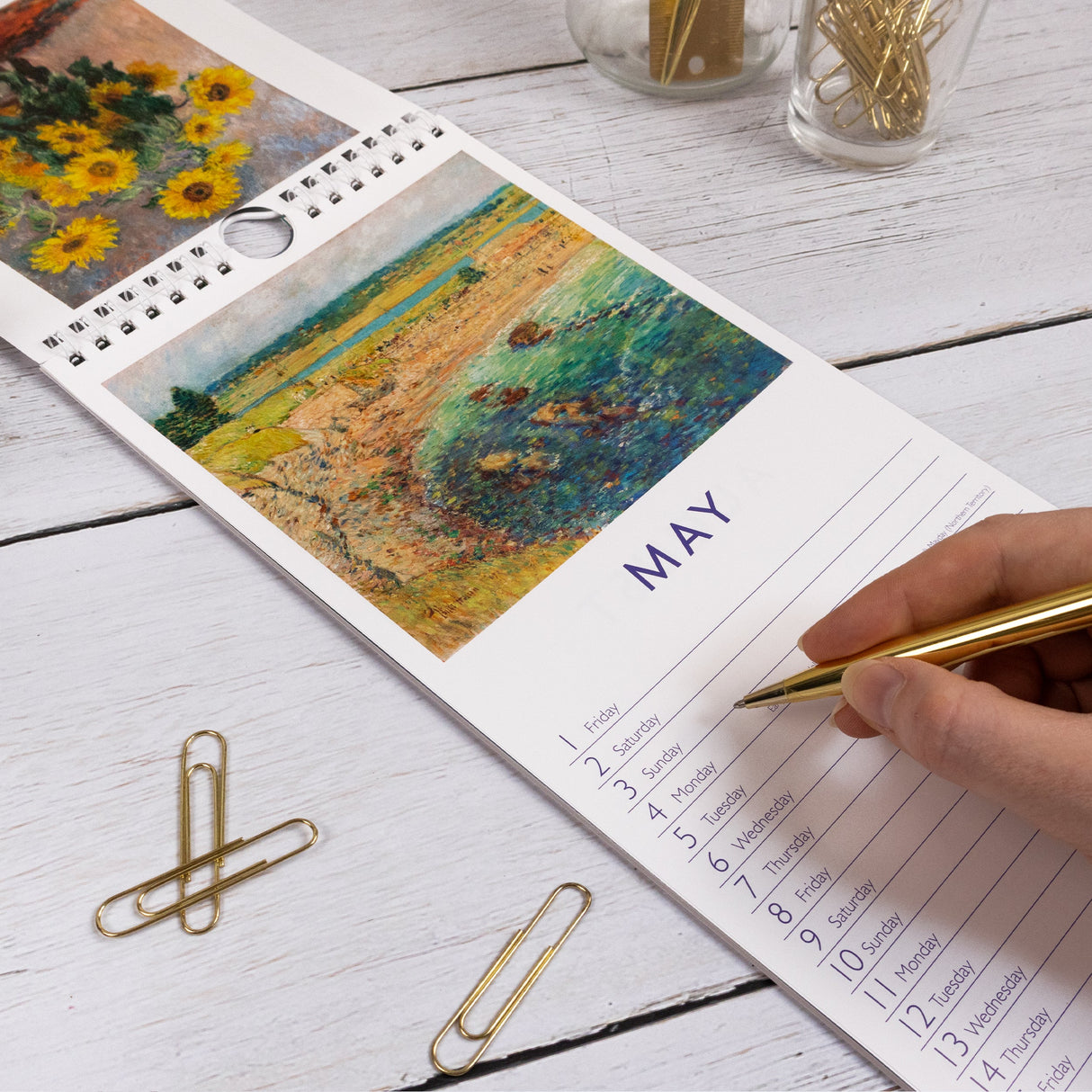 Fine Art 2026 Slim Wall Calendar