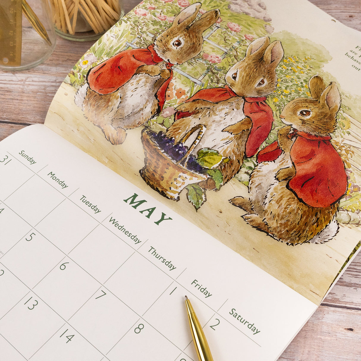 Peter Rabbit 2026 Square Wall Calendar