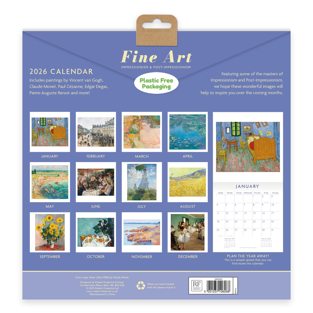 Fine Art 2026 Wall Calendar