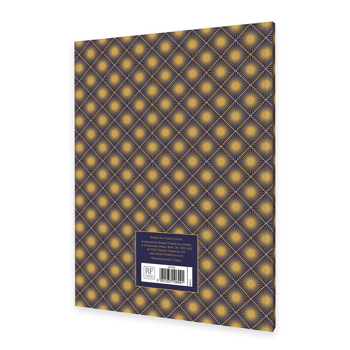 Claire Coxon 2026 Art Deco Year Planner – Hardback Month View Diary