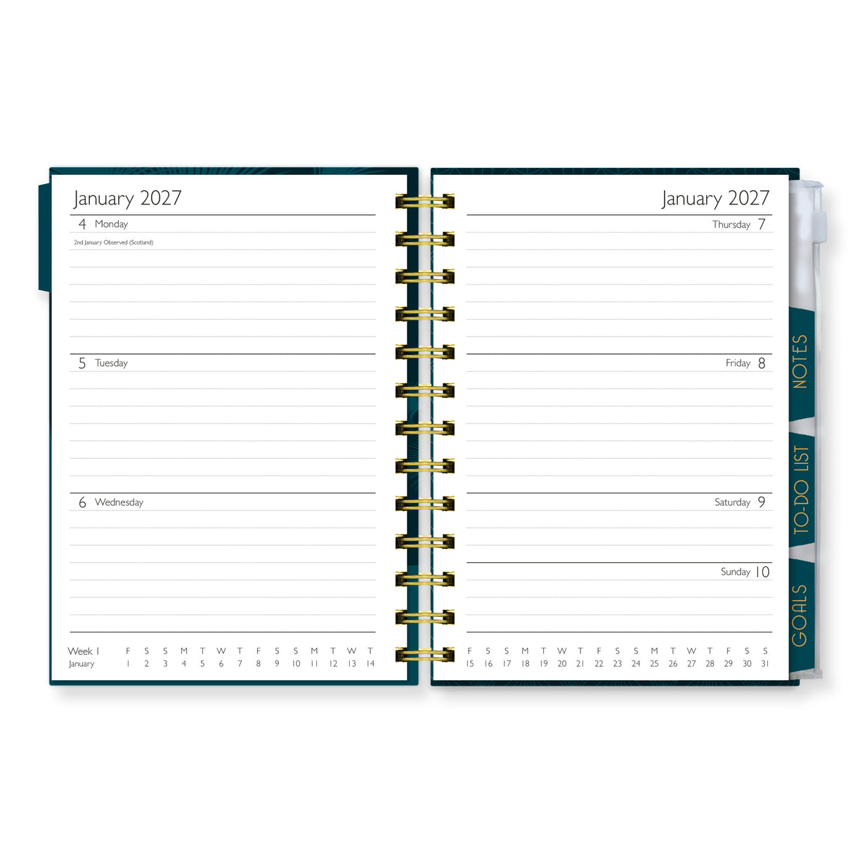 Claire Coxon Art Deco Organiser Diary 2027
