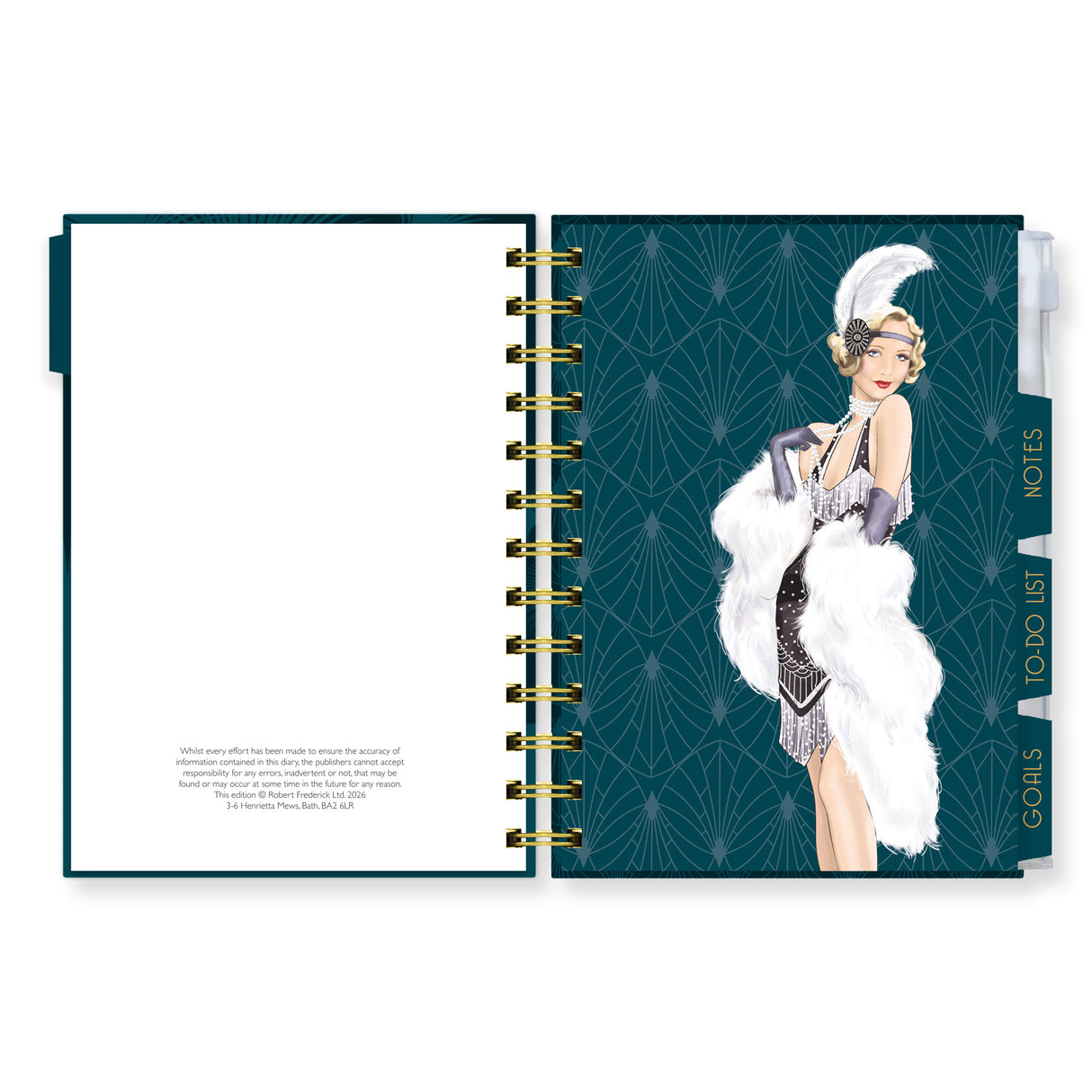Claire Coxon Art Deco Organiser Diary 2027