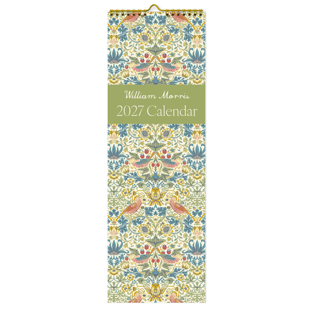 William Morris Slim Wall Calendar 2027