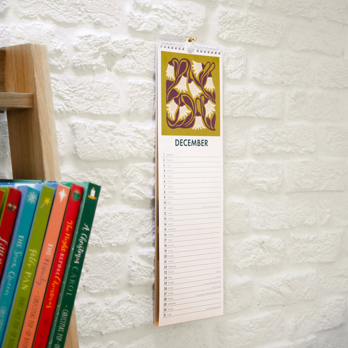Floral Patterns Slim Wall Calendar 2027
