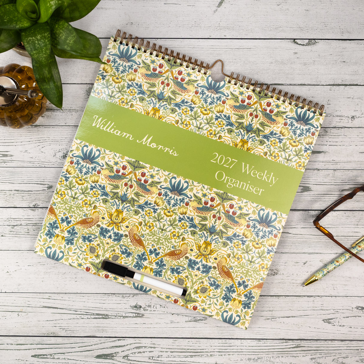 William Morris Weekly Organiser Calendar 2027