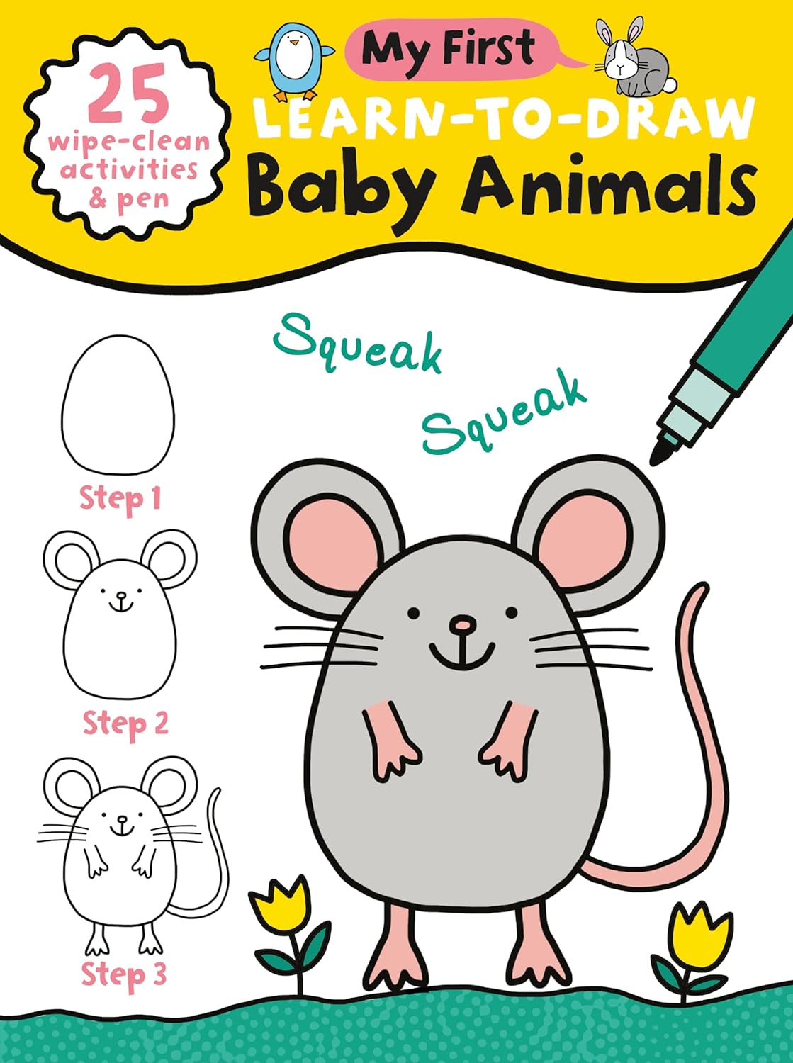 Children’s Learn-To-Draw Activity Book - Baby Animals