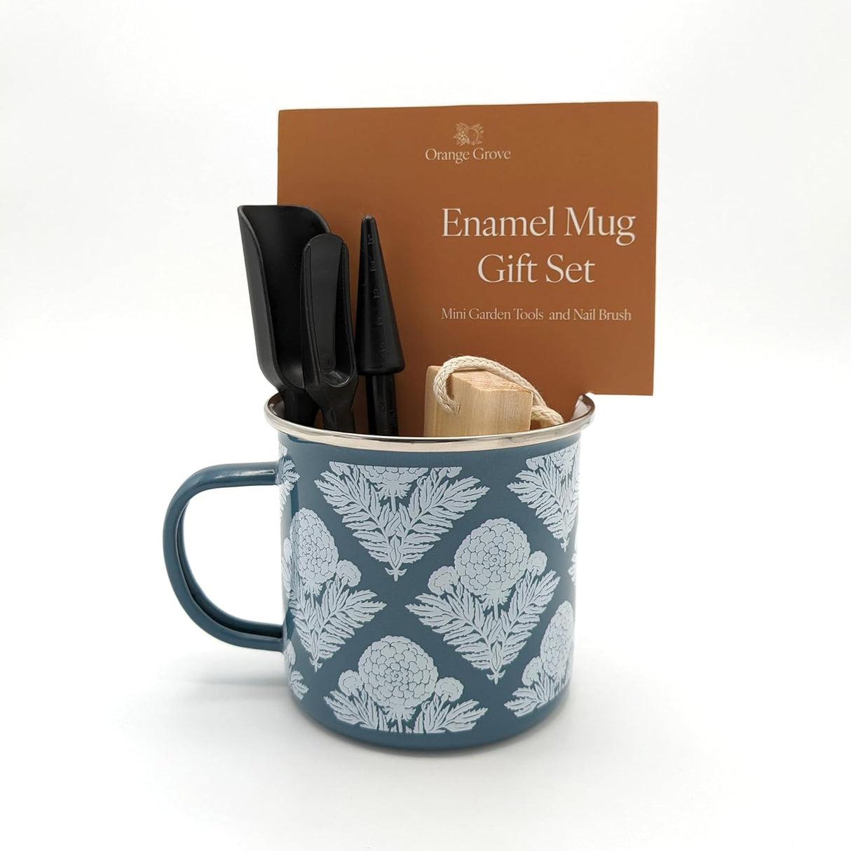 Orange Grove Mini Garden Tools and Enamel Mug
