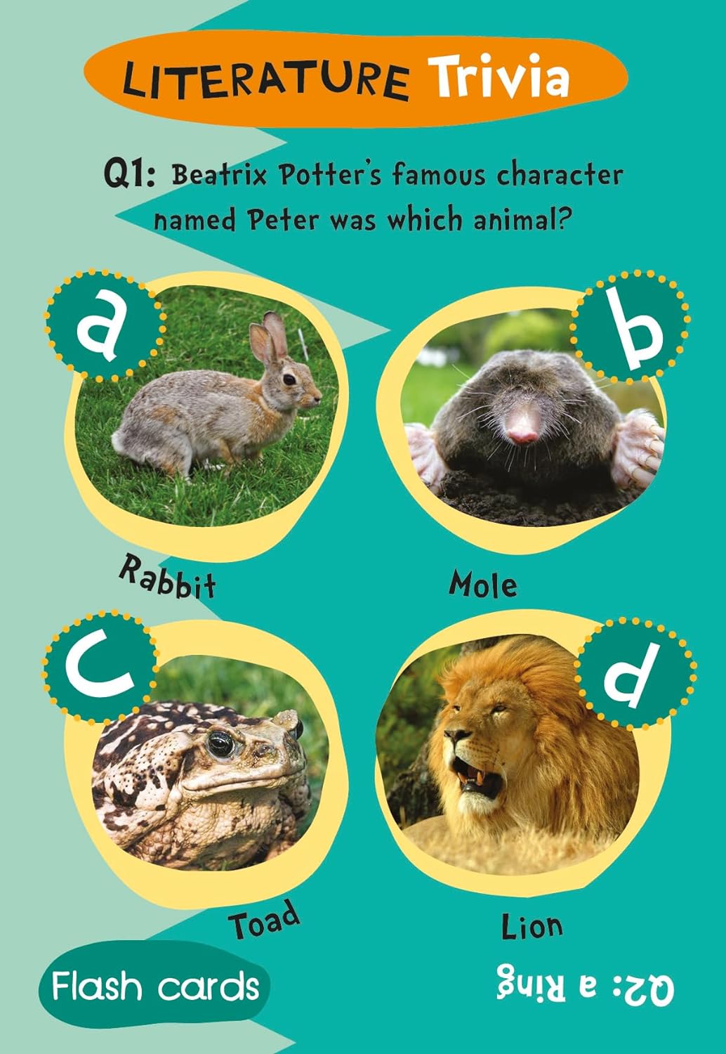 Children's Literature Trivia Flash Cards