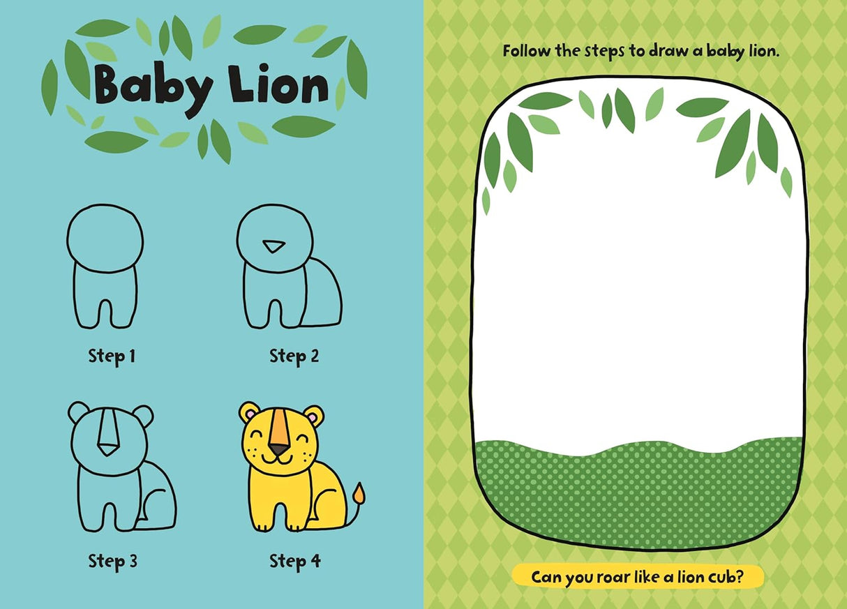 Children’s Learn-To-Draw Activity Book - Baby Animals
