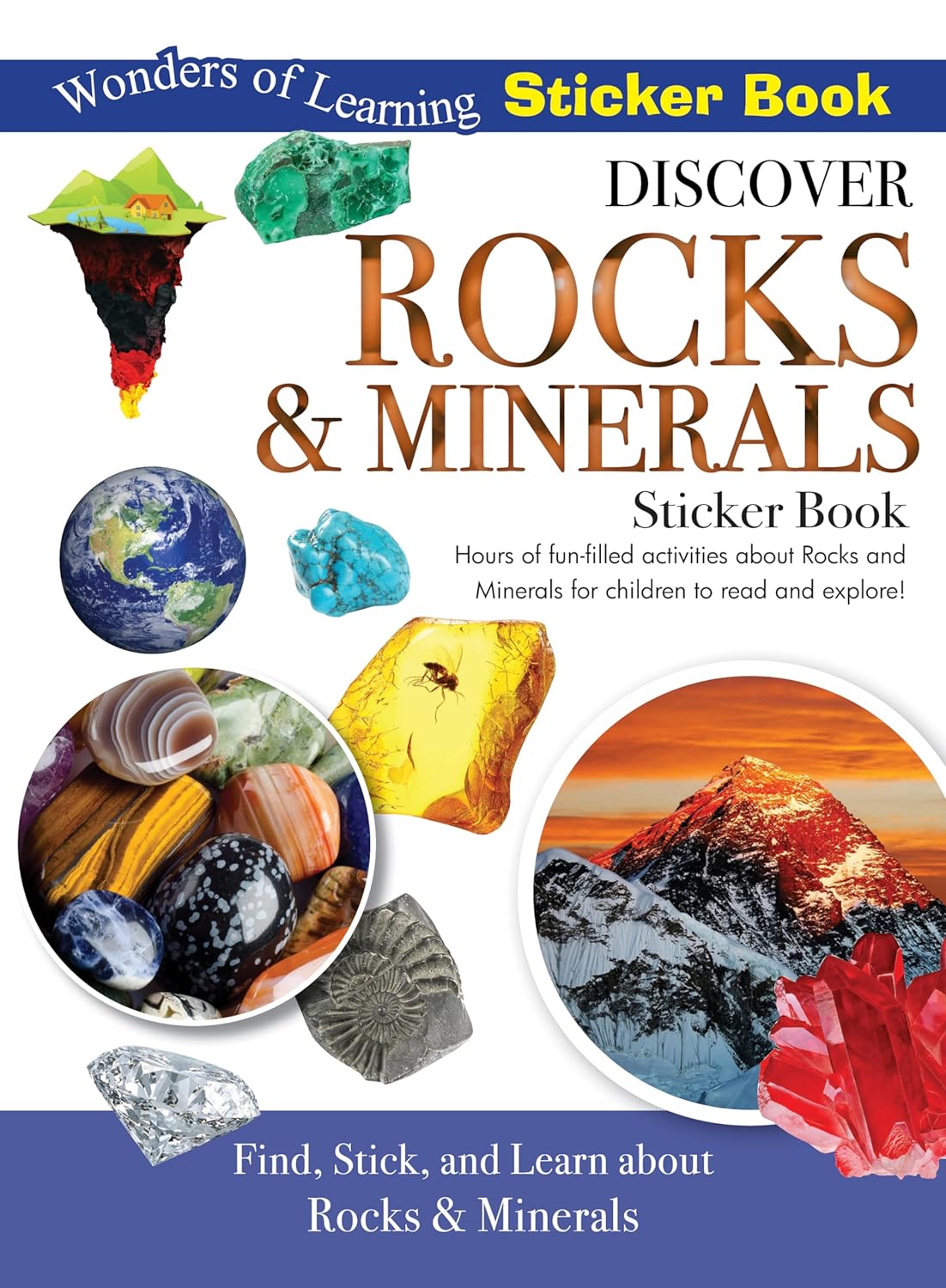 Discover Rocks & Minerals Sticker Book - Find, Stick and Learn