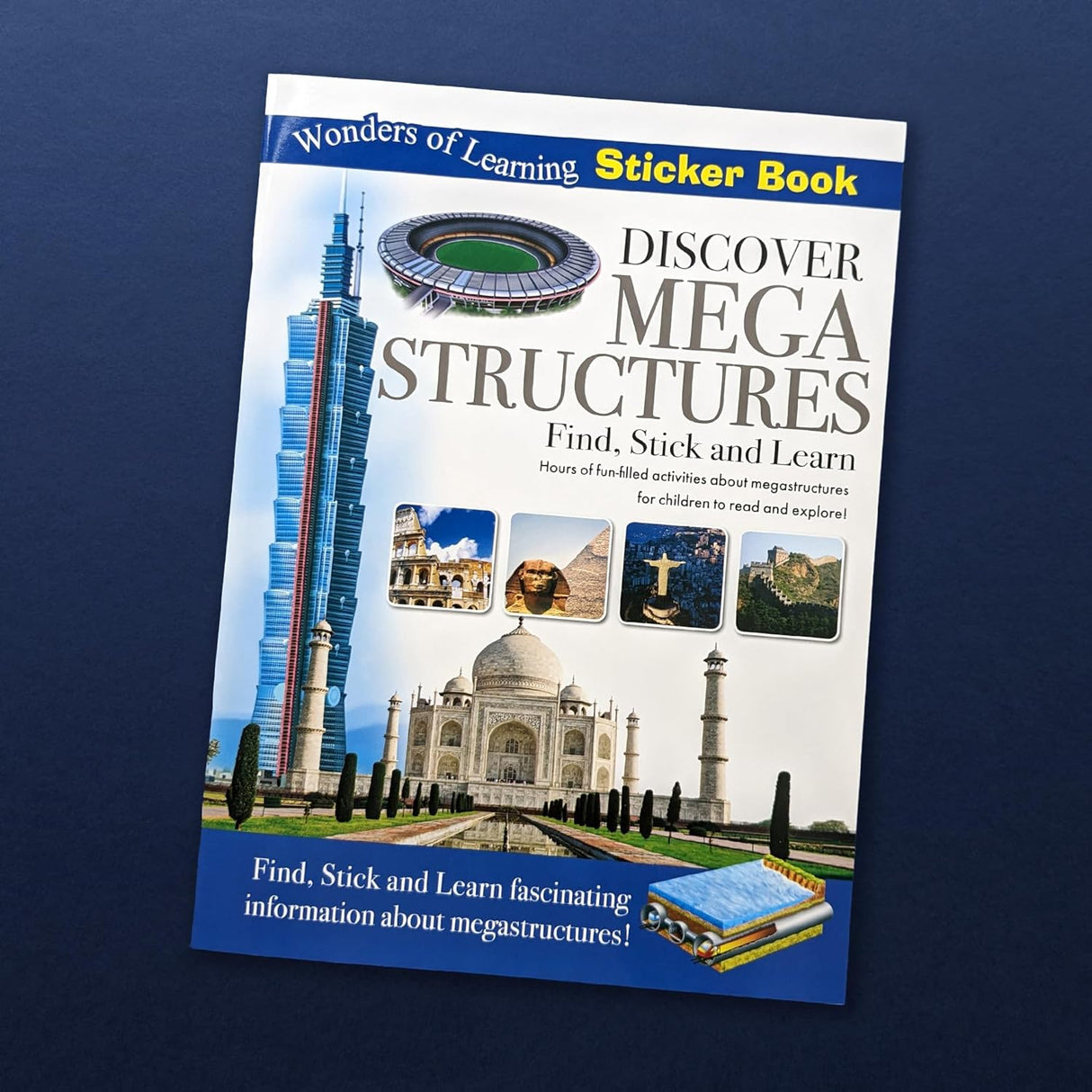 Discover Mega Structures Sticker Book - Find, Stick and Learn