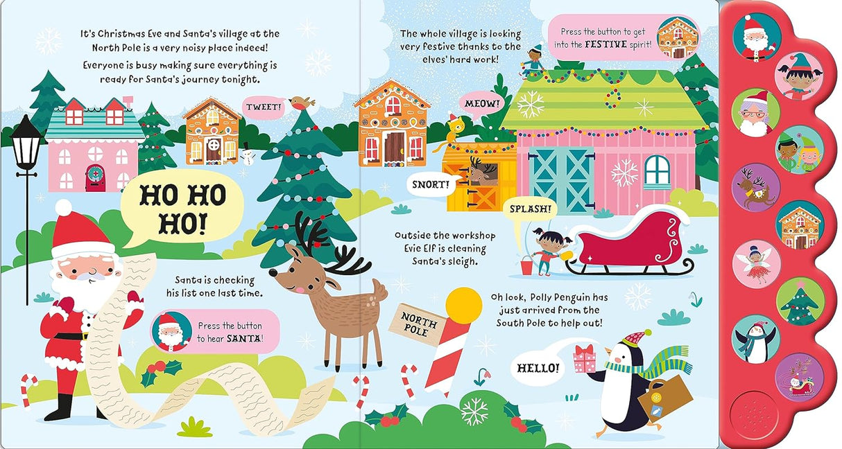 It's Noisy At The North Pole - Children's 10 Button Sound Book