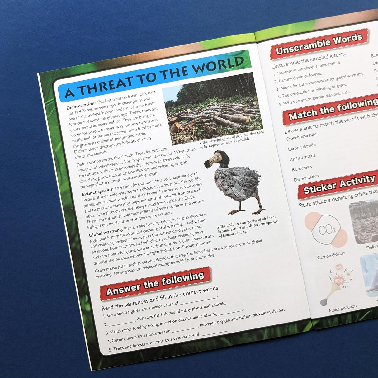 Saving Planet Earth Sticker Book - Find, Stick and Learn