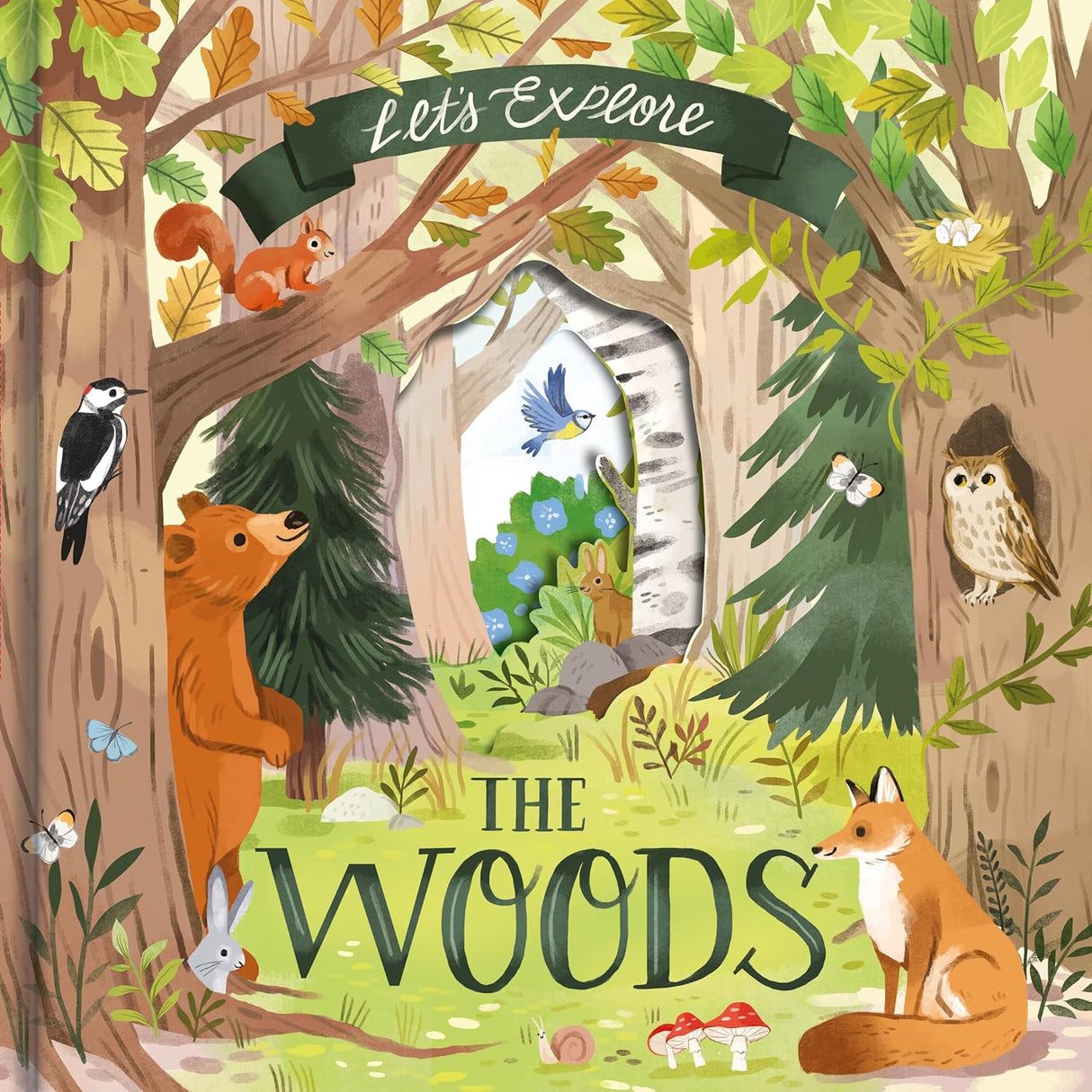 Let's Explore The Woods - Children's Lift-The-Flap Book