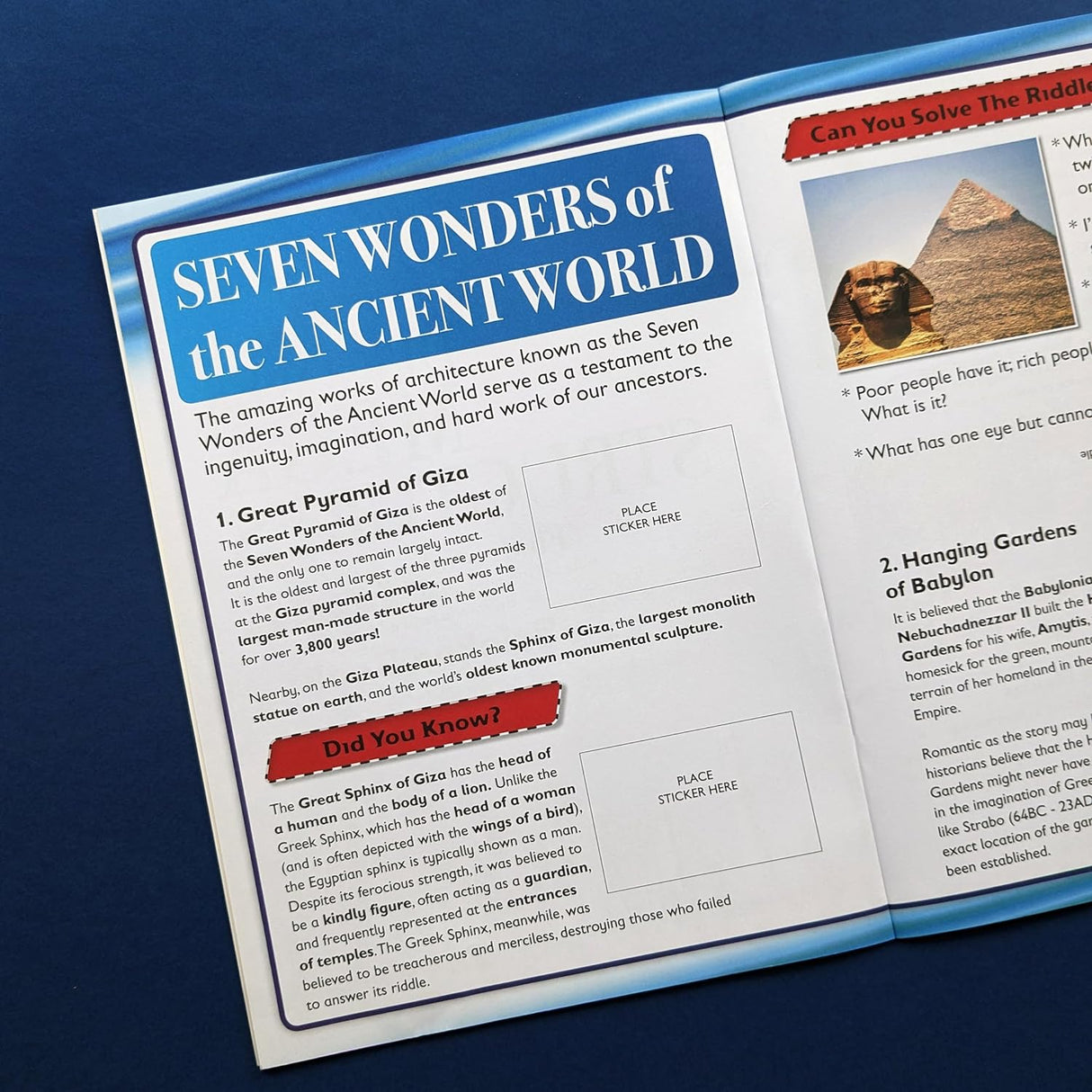 Discover Mega Structures Sticker Book - Find, Stick and Learn