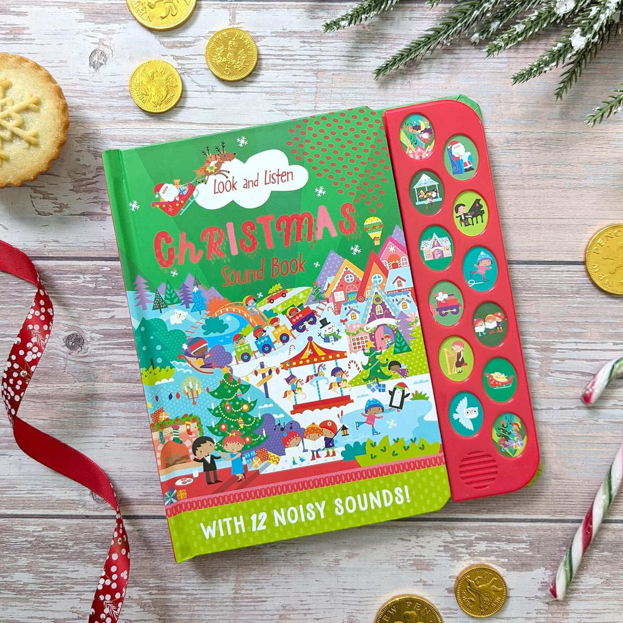 Look and Listen Christmas - Children's 12 Button Sound Book
