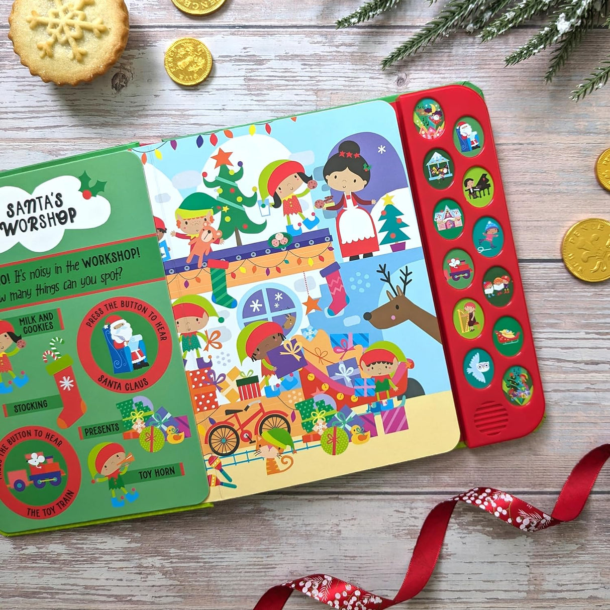 Look and Listen Christmas - Children's 12 Button Sound Book