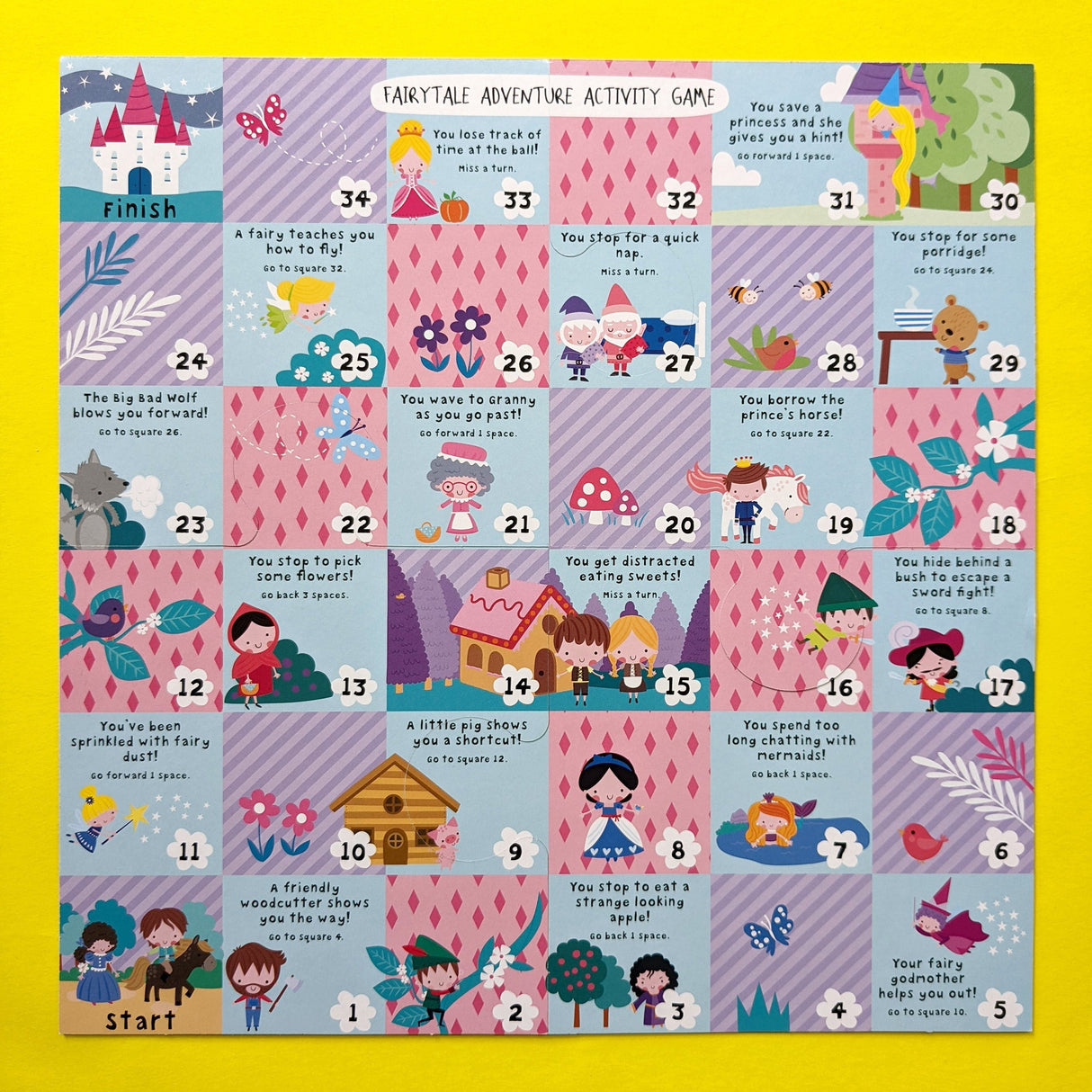 Fairy Tales Board Game Set - Includes 2 Games and Activity Book