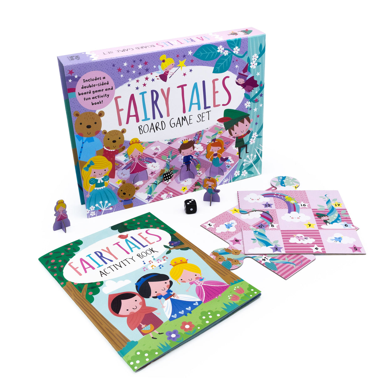 Fairy Tales Board Game Set - Includes 2 Games and Activity Book