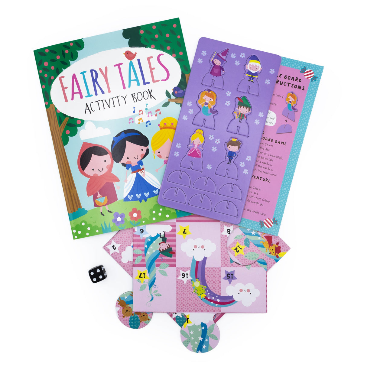 Fairy Tales Board Game Set - Includes 2 Games and Activity Book