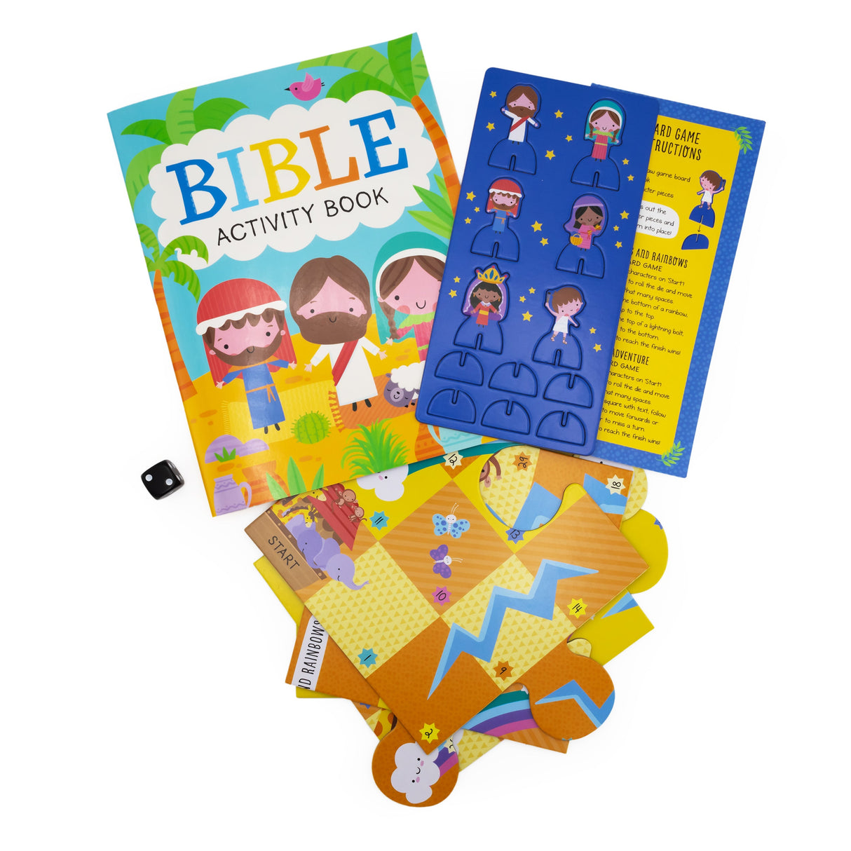 Bible Board Game Set - Includes 2 Games and Activity Book