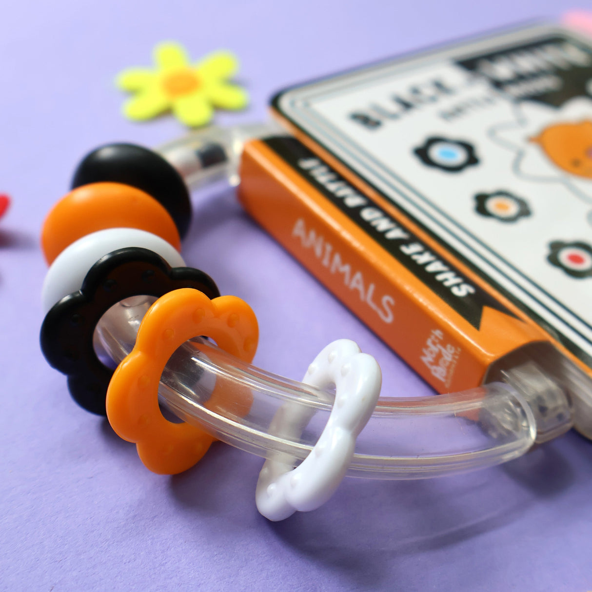 Animals - Children's Black & White Rattle Book