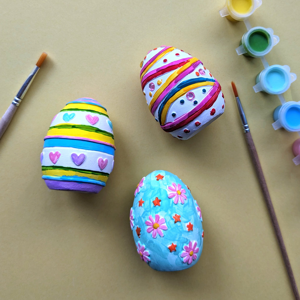 My Easter Art Set – Children’s Activity Set with Paints, Stickers and Plaster Eggs