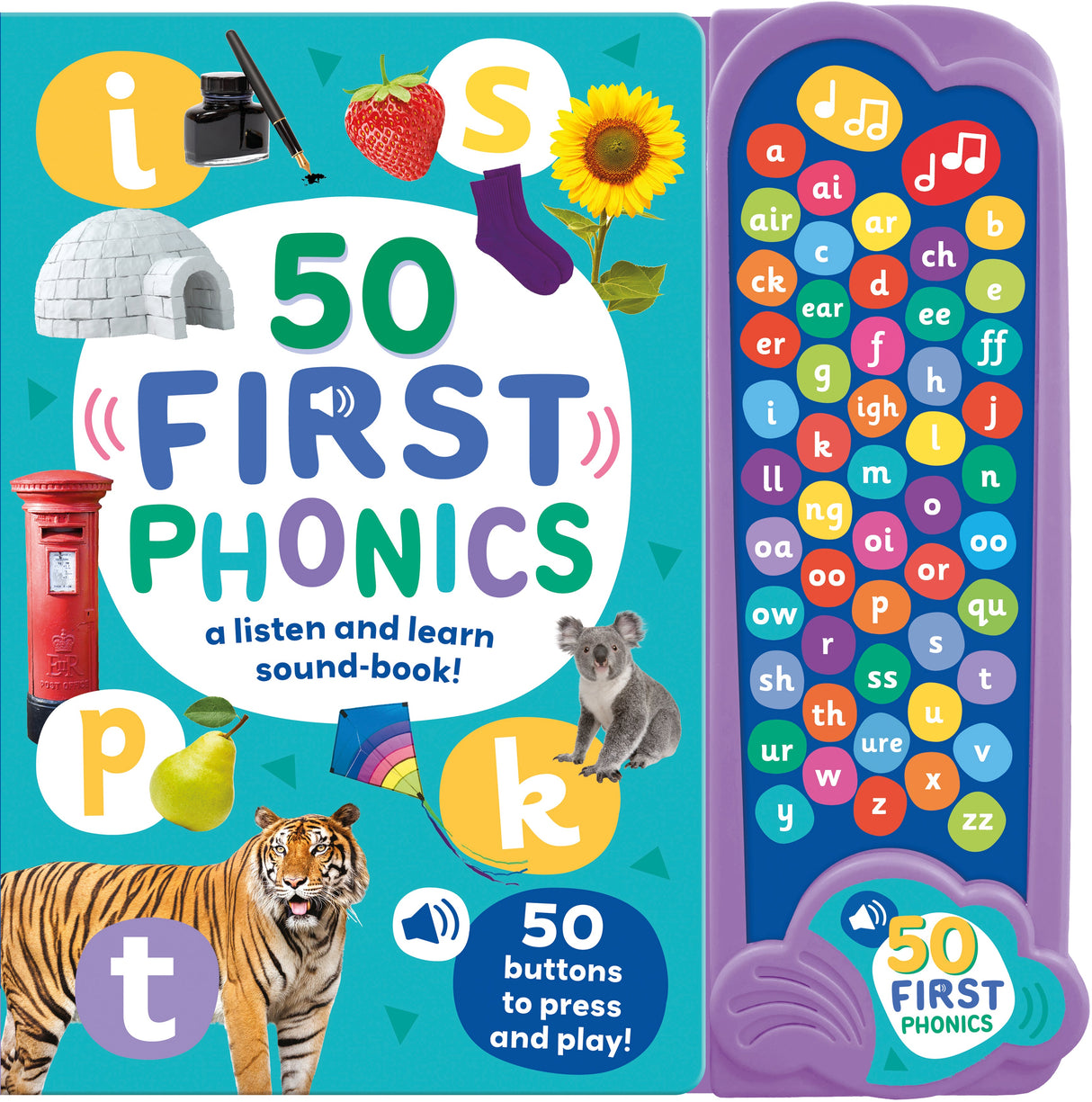 50 First Phonics - Children's 50 Button Sound Book