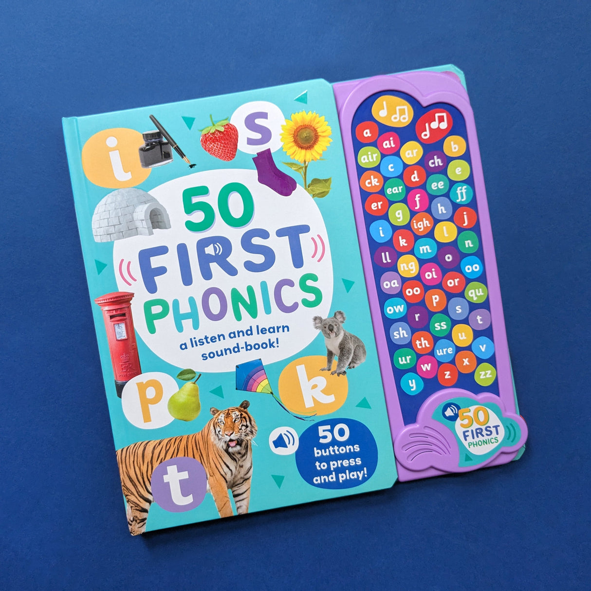 50 First Phonics - Children's 50 Button Sound Book