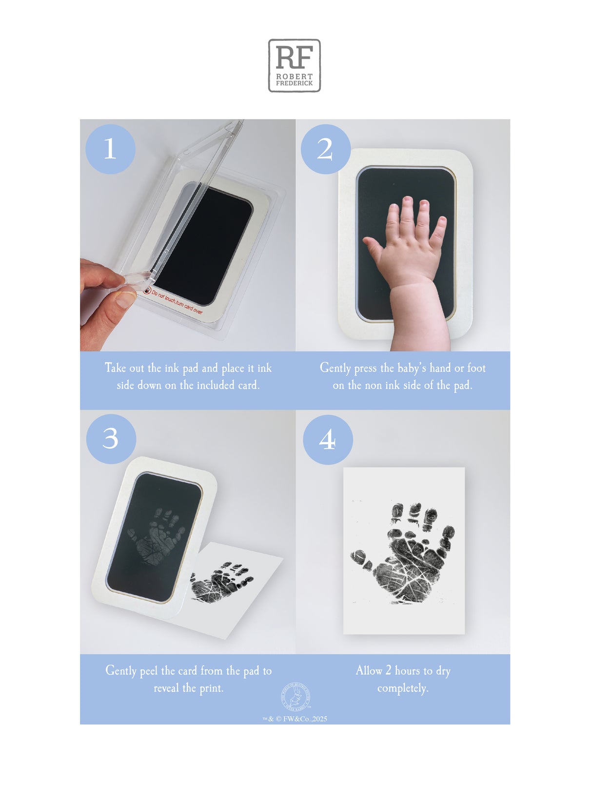 Peter Rabbit Hand & Foot Print Kit – Baby Keepsake Frame