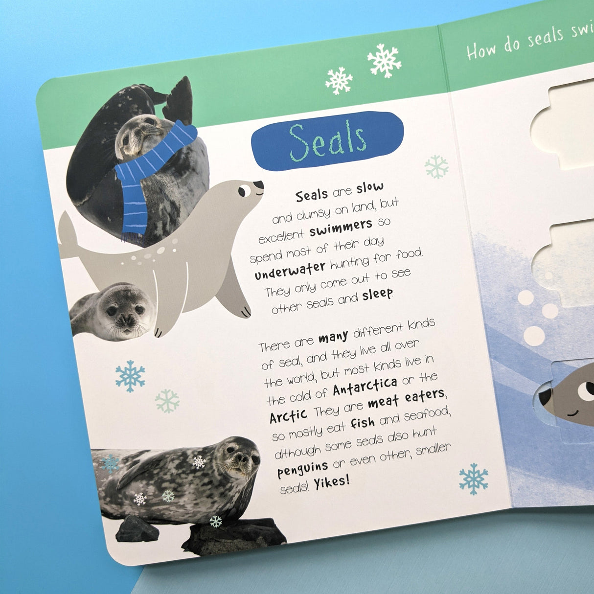 Polar Animals: Who is Hiding in the Puzzle? - Children’s Puzzle Slider Book