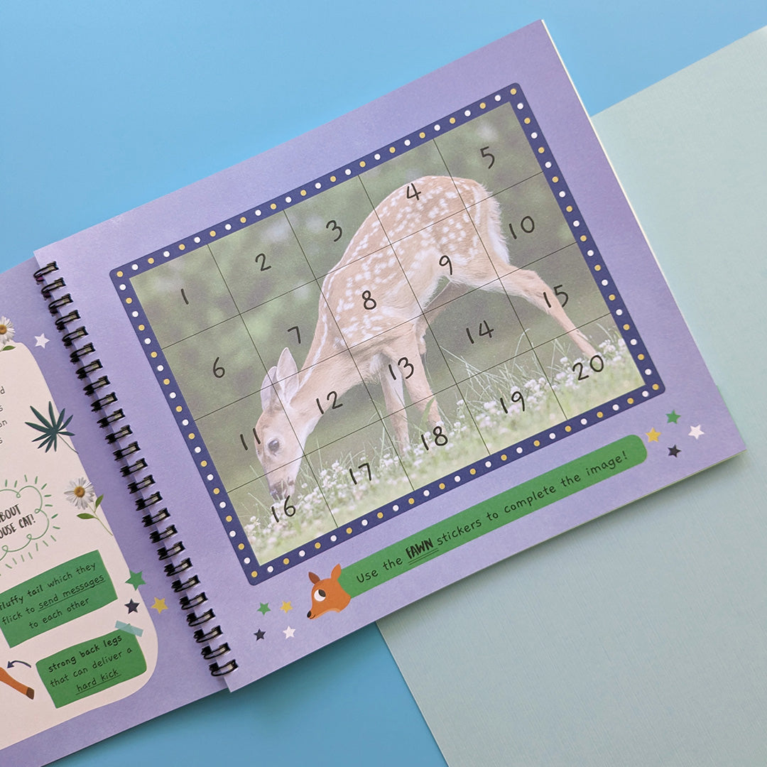 Baby Animals - Children’s Sticker By Number Activity Book