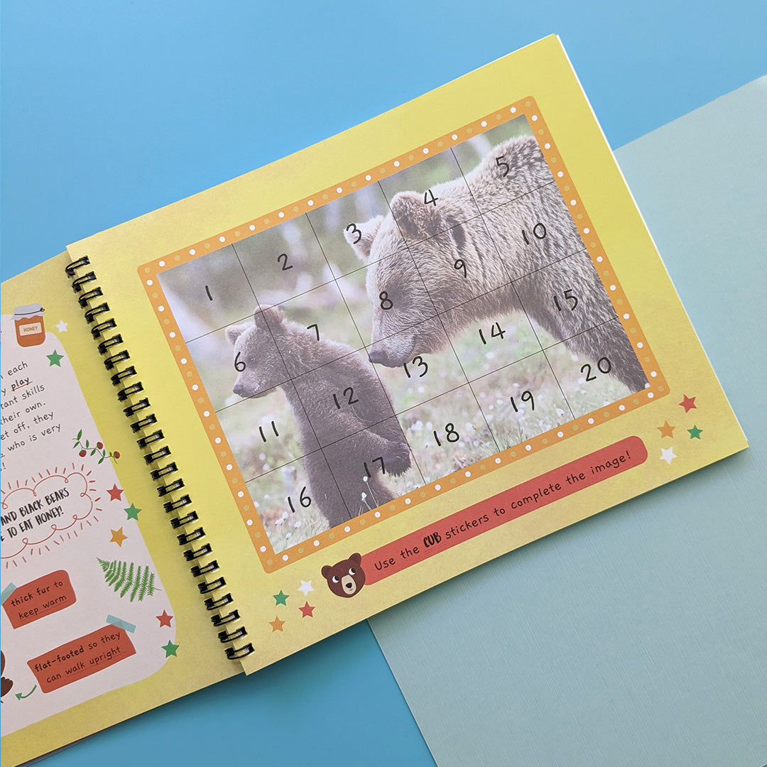 Baby Animals - Children’s Sticker By Number Activity Book
