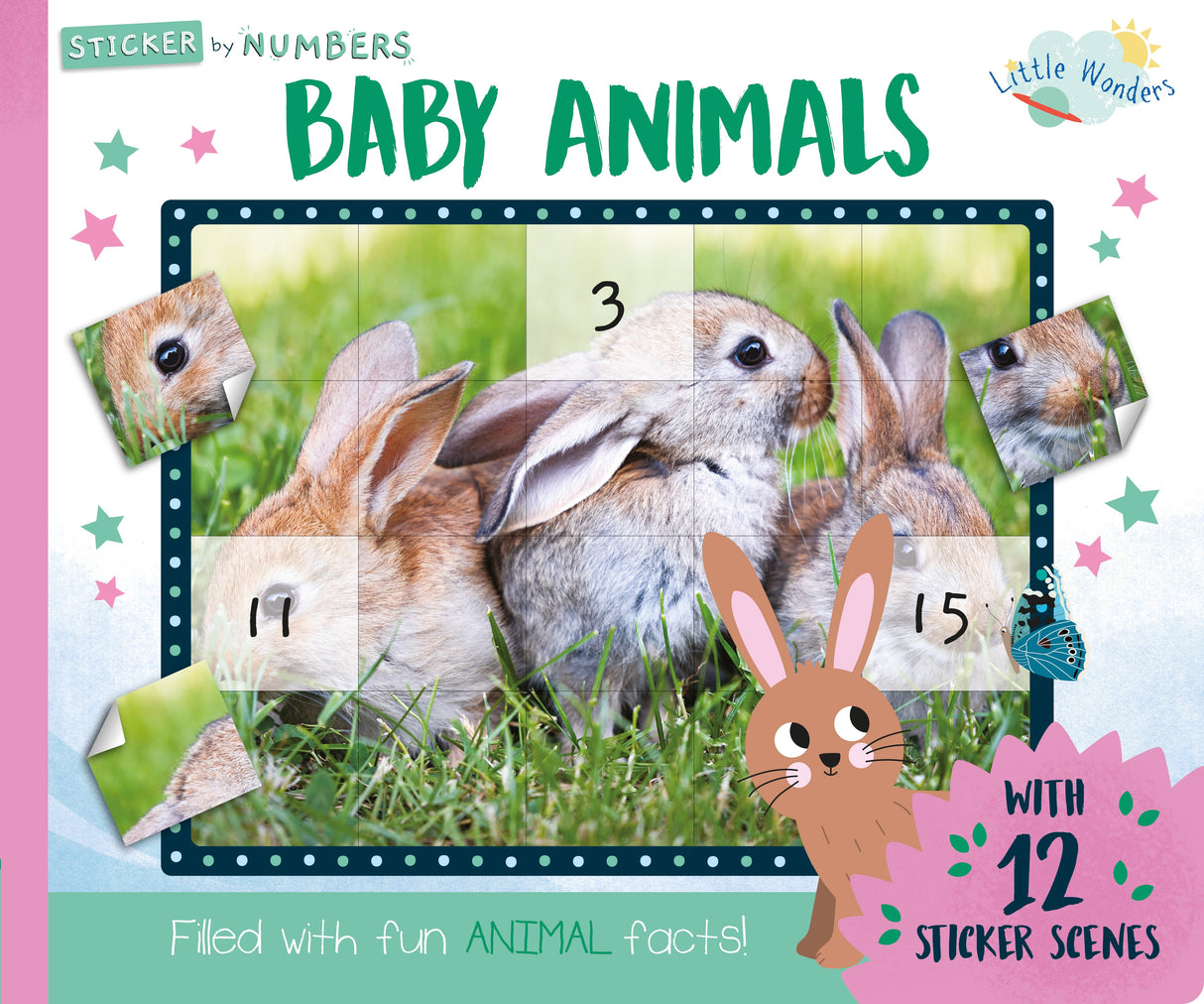 Baby Animals - Children’s Sticker By Number Activity Book