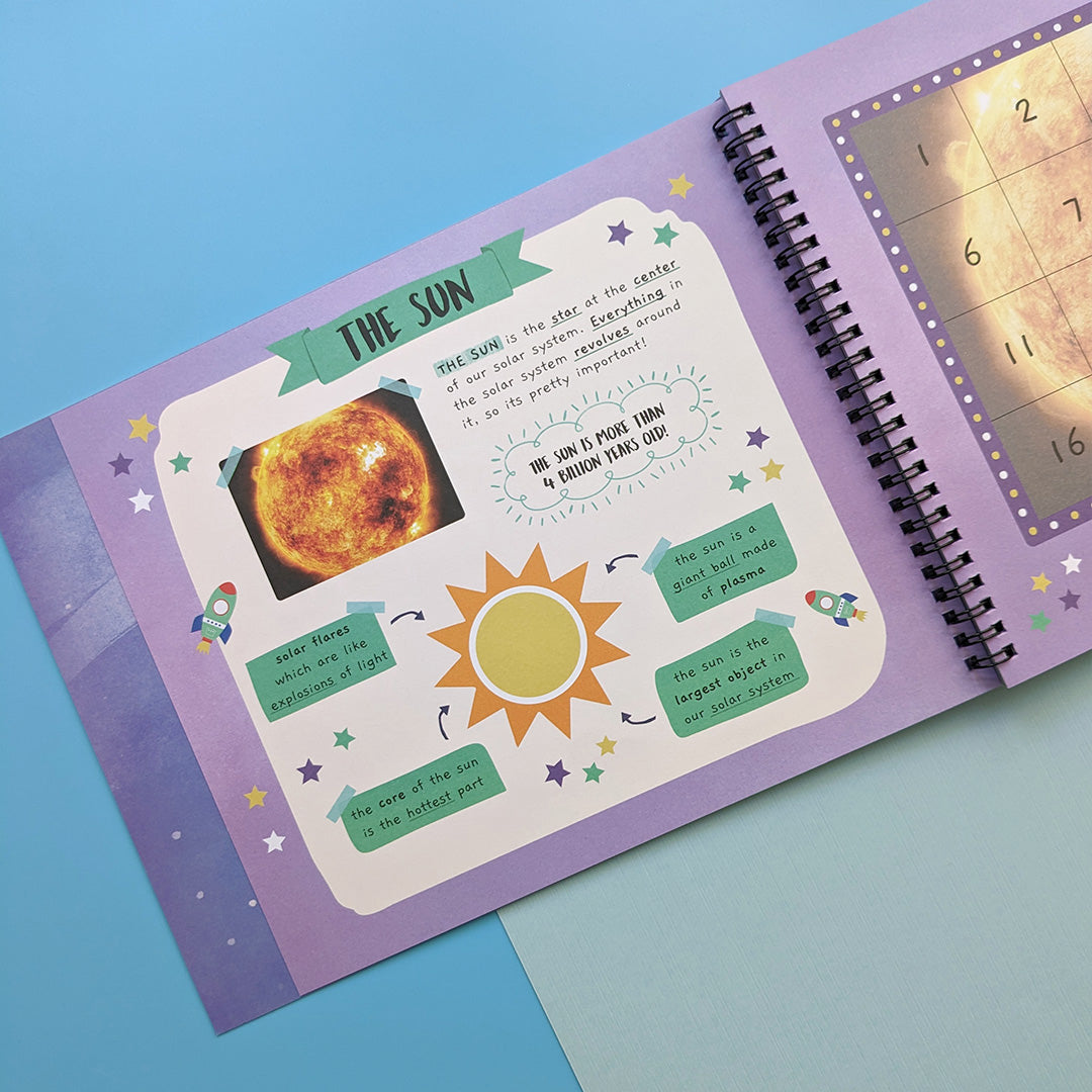 Our Solar System - Children’s Sticker By Number Activity Book