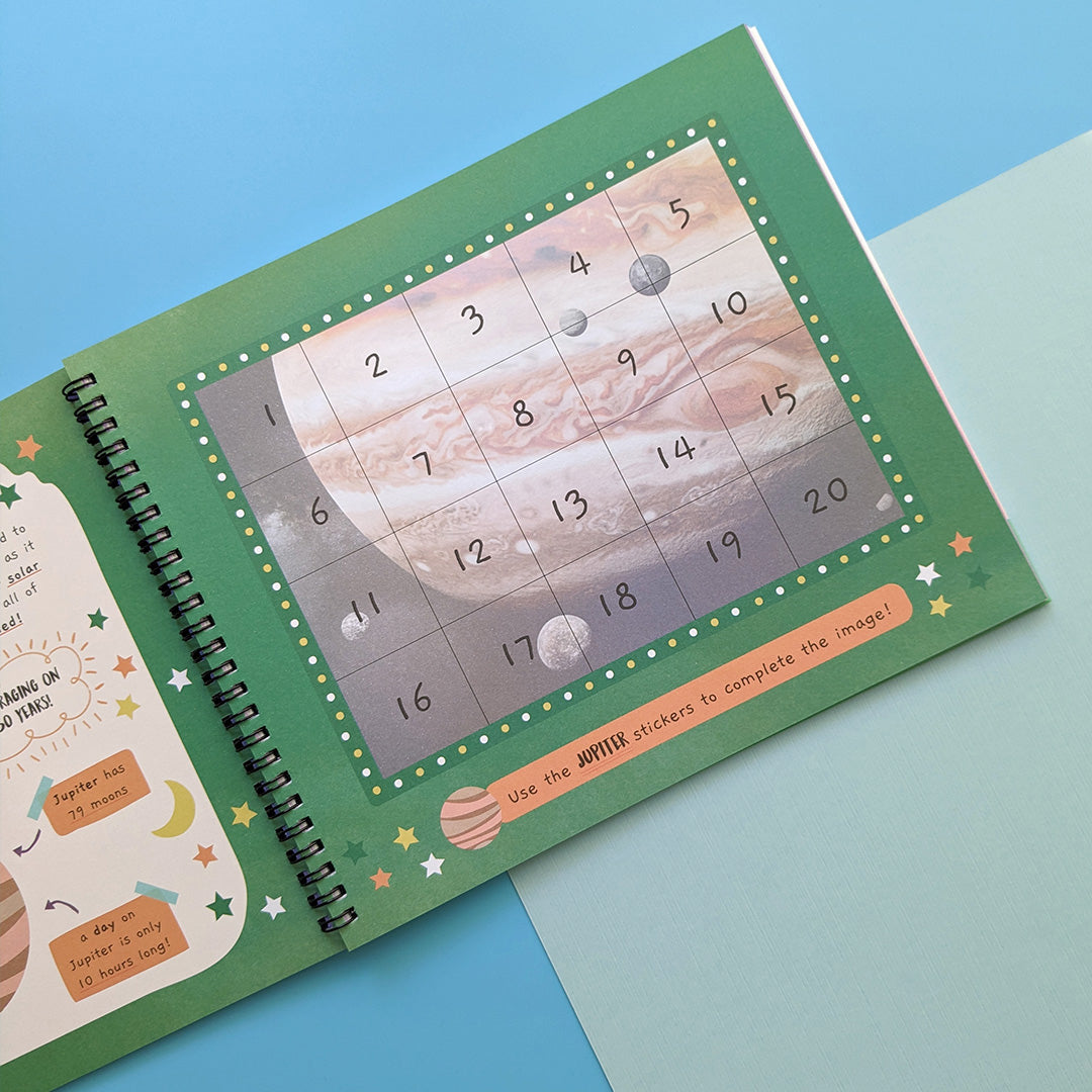Our Solar System - Children’s Sticker By Number Activity Book
