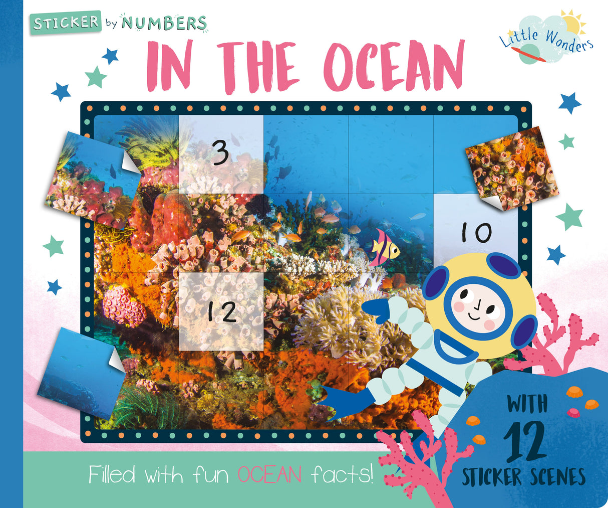 In The Ocean - Children’s Sticker By Number Activity Book
