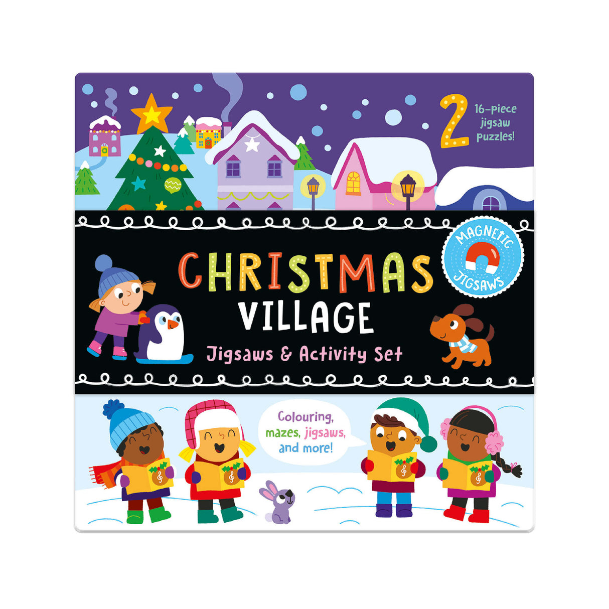 Magnetic Jigsaw & Activity Set - Christmas Village