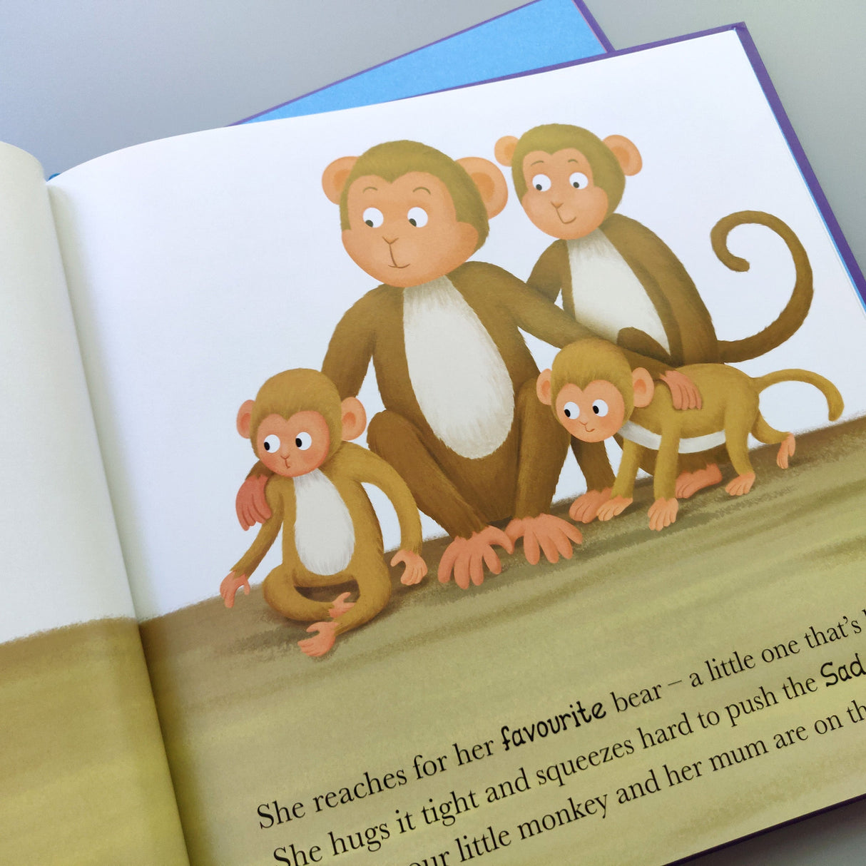 When Monkey Feels Sad - Me And My Feelings Children's Hardback Book