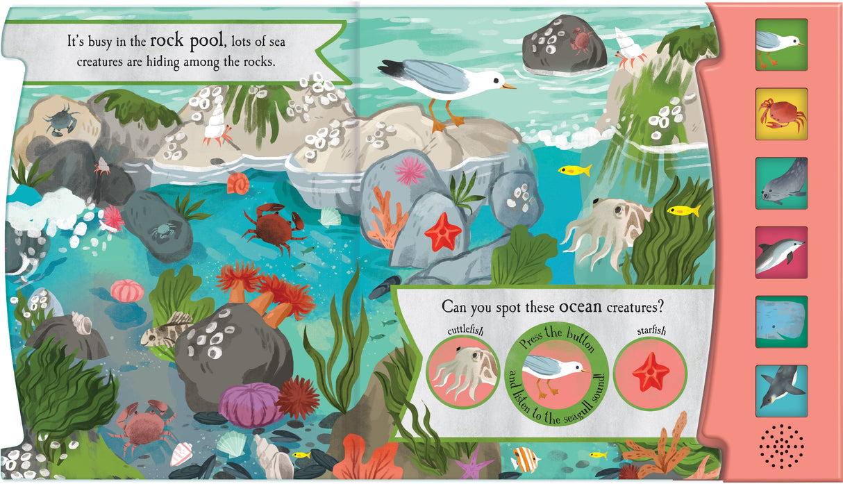 Let’s Explore The Noisy Ocean - Children's 6 Button Sound Book