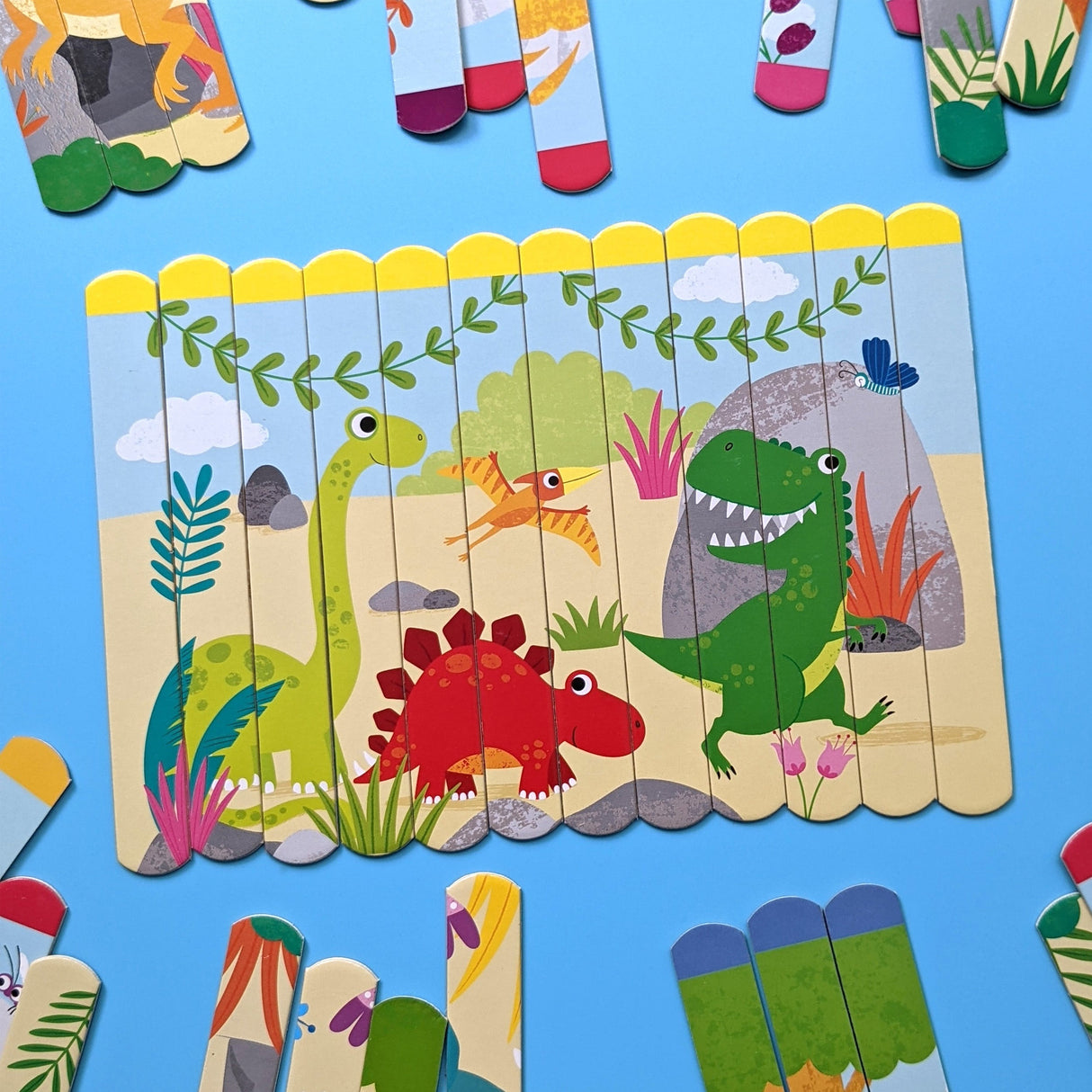 Dinosaurs Lolly Stick Puzzle