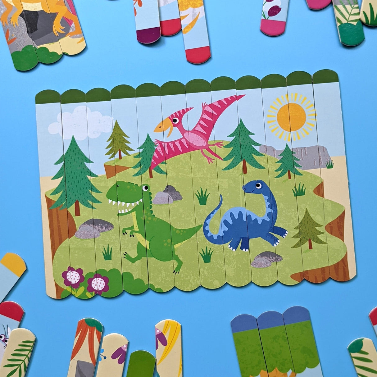 Dinosaurs Lolly Stick Puzzle